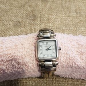 Chico's Silver Ox Cuff Watch
